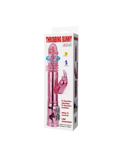 THROBBING BUNNY ROTADOR RAMPANTE ROSA