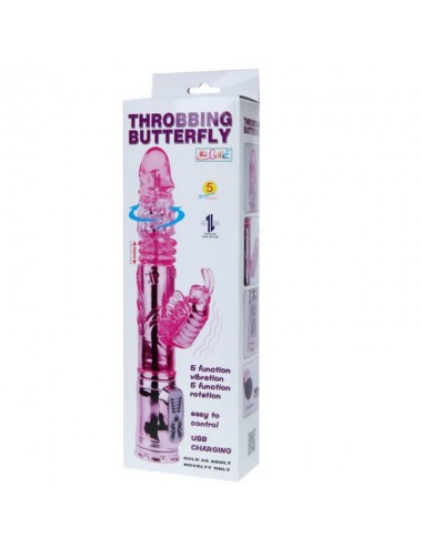 BAILE - VIBRATEUR RECHARGEABLE AVEC STIMULATEUR DE PAPILLON ROTATION ET THROBBING