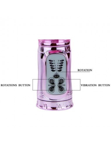 BAILE - VIBRATEUR RECHARGEABLE AVEC STIMULATEUR DE PAPILLON ROTATION ET THROBBING