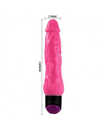 BAILE - VIBRATEUR RÉALISTE SEXE COLORÉ ROSE 24 CM