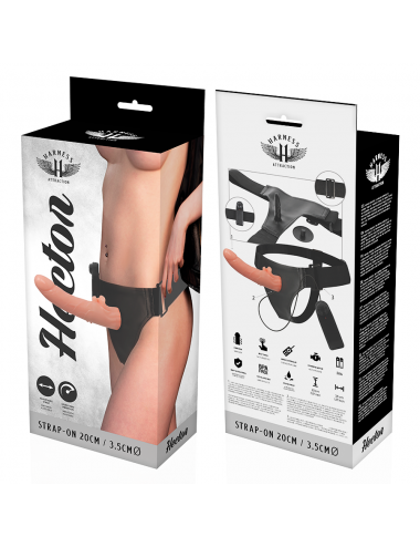 HARNESS ATTRACTION ÁRNES VIBRADOR HECTOR  20 X 3.5CM