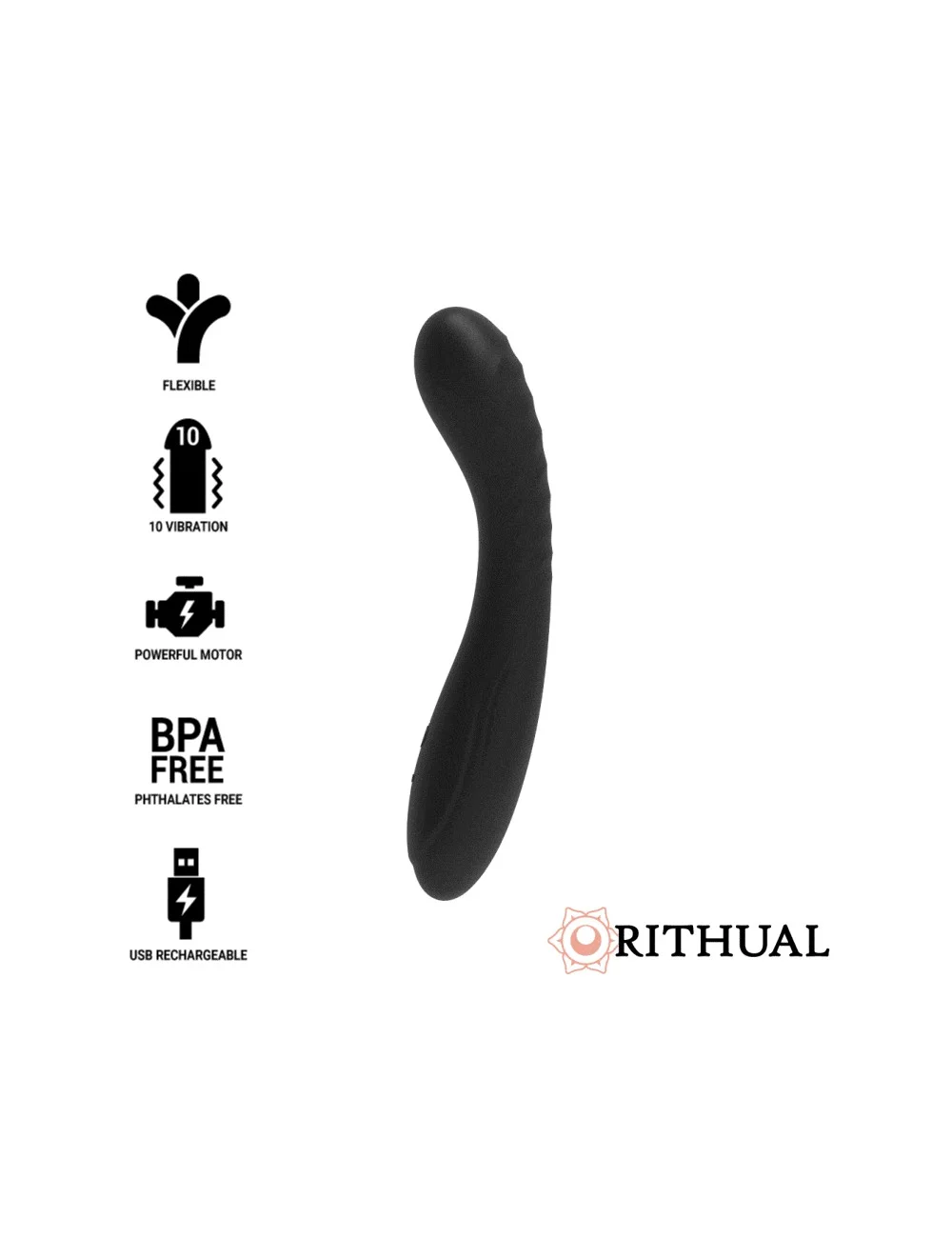 RITHUAL KRIYA ESTIMULAODR PUNTO-G RECARGABLE NEGRO RITHUAL KRIYA ESTIMULAODR PUNTO-G RECARGABLE NEGRO