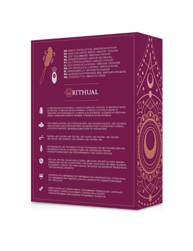 RITHUAL - ESHA EGG SYSTÈME DE TÉLÉCOMMANDE ROTATION + VIBRATION