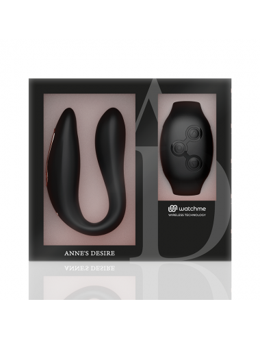 ANNE'S DESIRE DUAL PLEASURE WIRELESS TECHNOLOGY WATCHME BLACK