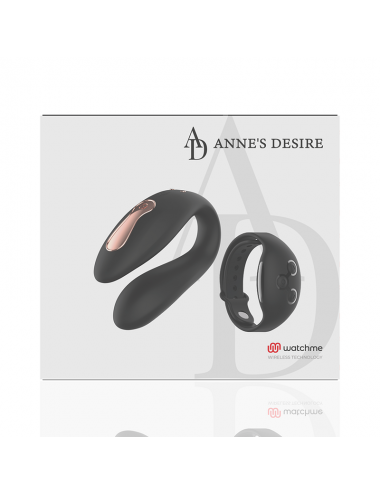 ANNE'S DESIRE DUAL PLEASURE WIRELESS TECHNOLOGY WATCHME BLACK