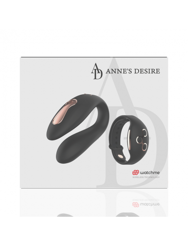 ANNE'S DESIRE - DUAL PLEASURE TECNOLOG A WATCHME NOIR/OR