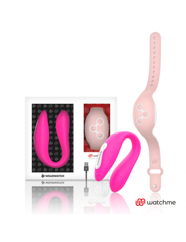 WEARWATCH - VIBRATEUR WATCHME DOUBLE TECHNOLOGIE FUCHSIA / ROSE