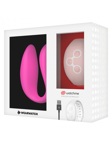 WEARWATCH - VIBRATEUR WATCHME DOUBLE TECHNOLOGIE FUCHSIA / ROSE