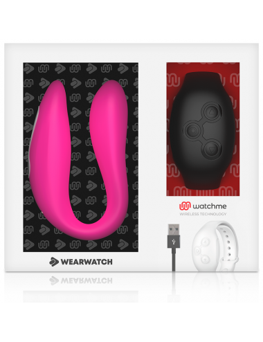 Sextoys - Vibromasseurs - WEARWATCH VIBRADOR DUAL TECHNOLOGY WATCHME FUCSIA /AZABACHE - Wearwatch