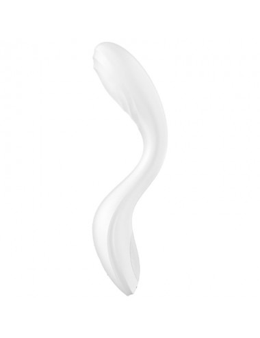 VIBRATEUR POINT G SATISFYER RRROLLING PLEASURE - BLANC