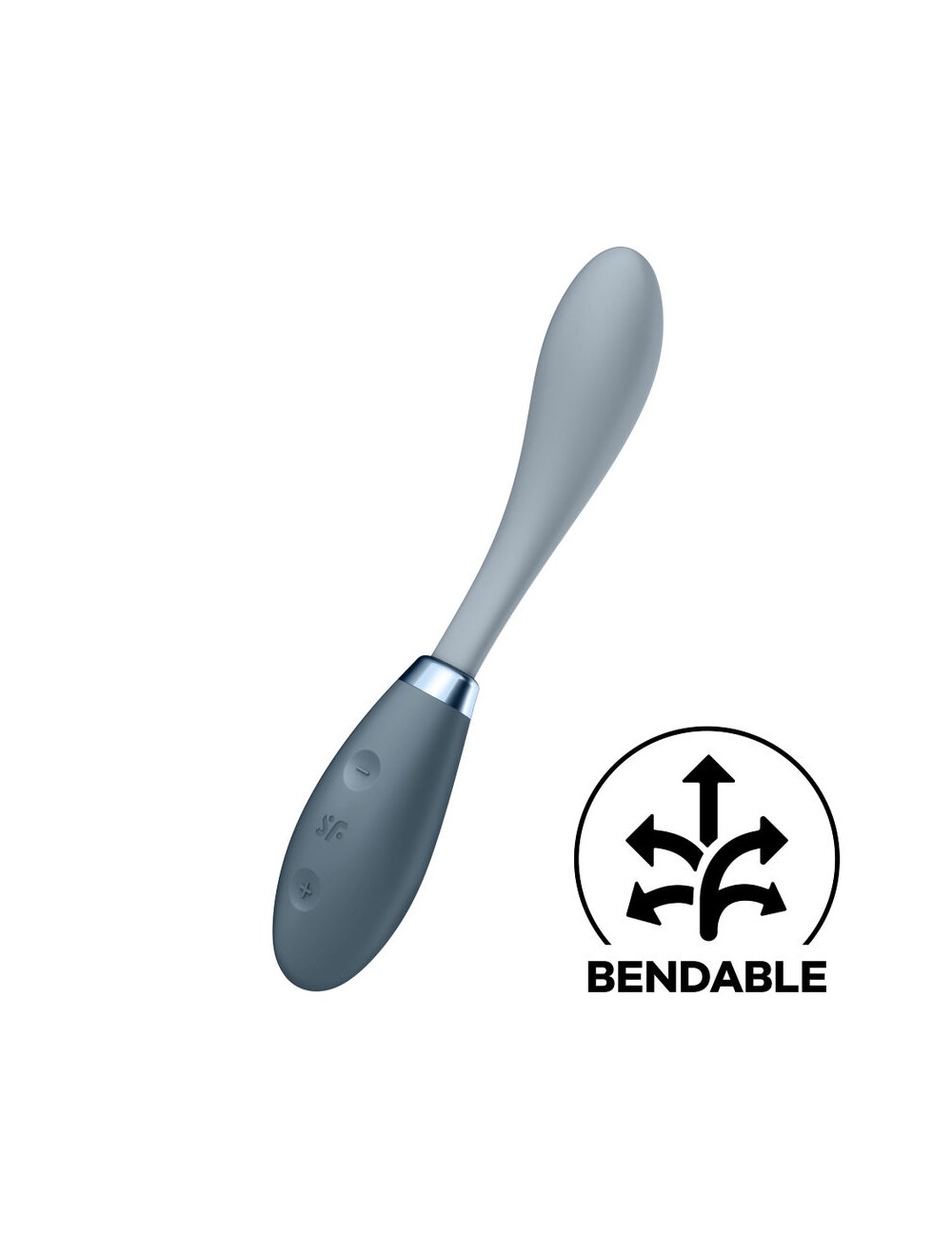 SATISFYER G-SPOT FLEX 3 MULTI VIBRATEUR - GRIS SATISFYER G-SPOT FLEX 3 MULTI VIBRATEUR - GRIS