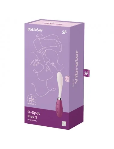 SATISFYER - VIBRATEUR MULTI G-SPOT FLEX 3 ROUGE