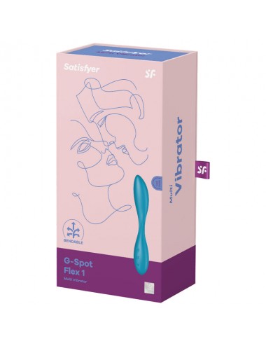 SATISFYER G-SPOT FLEX 1 MULTI VIBRATEUR - BLEU