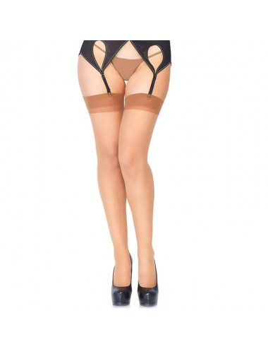 LEG AVENUE BAS BRUN TRANSPARENT TAILLE UNIQUE