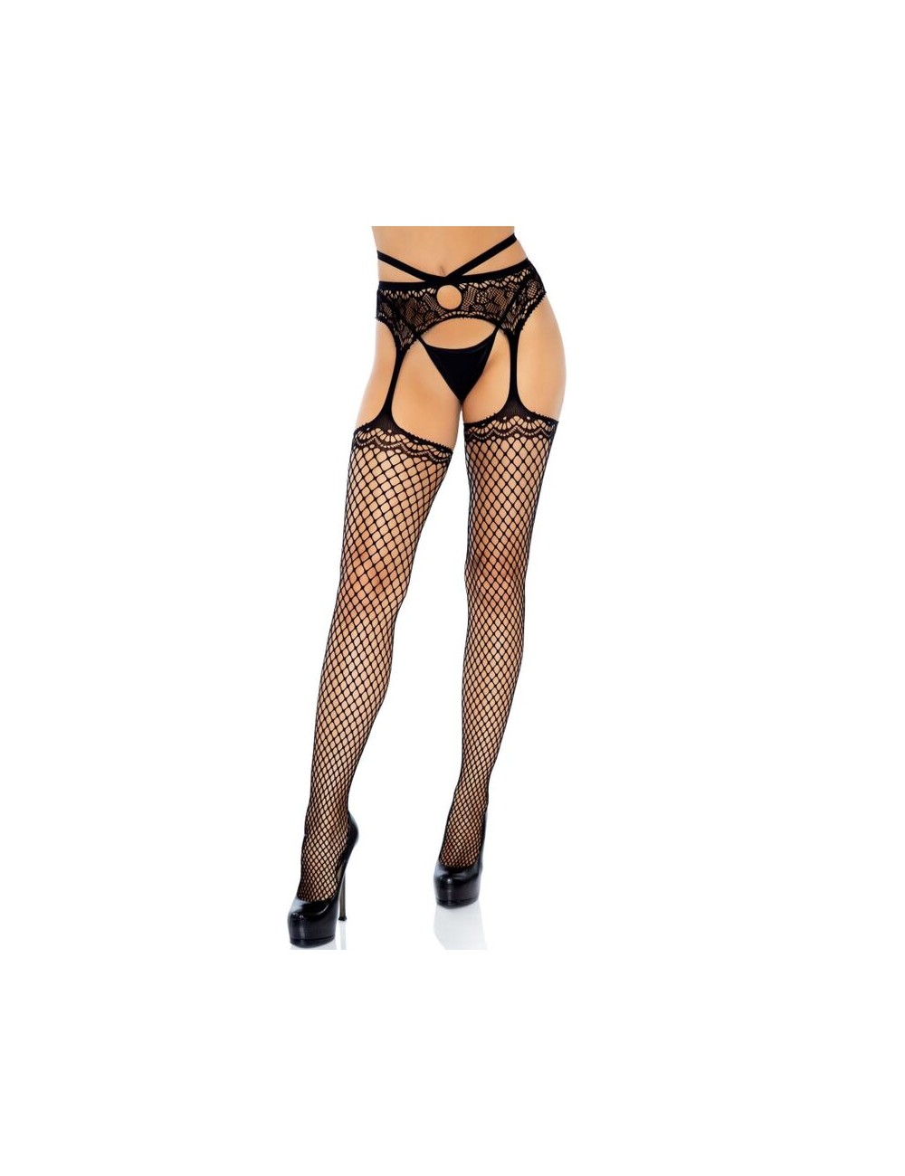 LEG AVENUE FILET DE BAS DE CEINTURE JAUNE TAILLE UNIQUE