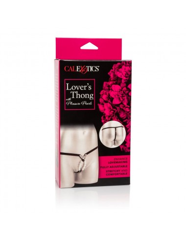 CALEX LOVERS THONG W. PERLES DE PLAISIR