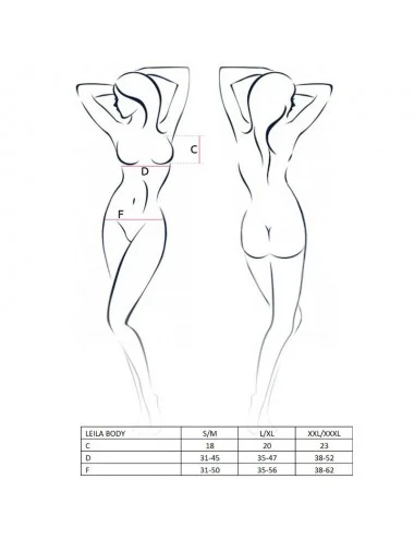 PASSION FEMME LEILA TEDDY NOIR L / XL