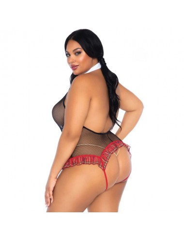 LEG AVENUE - ÉCOLIÈRE CROTHLESS FITNESS TEDDY GRANDE TAILLE