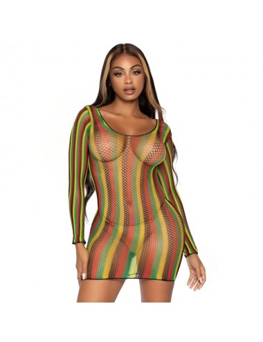 ROBE COURTE LEG AVENUE RASTA TAILLE UNIQUE