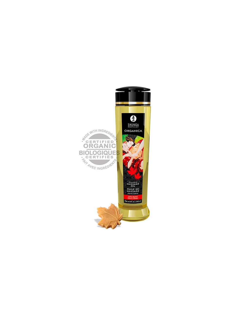 HUILE DE MASSAGE SHUNGA KISSABLE ORGANICA 240ML