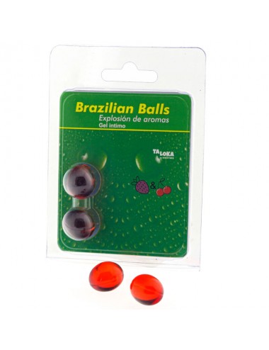 TALOKA - 2 BOULES BRÉSILIENNES GEL INTIME FRAISE & CERISE