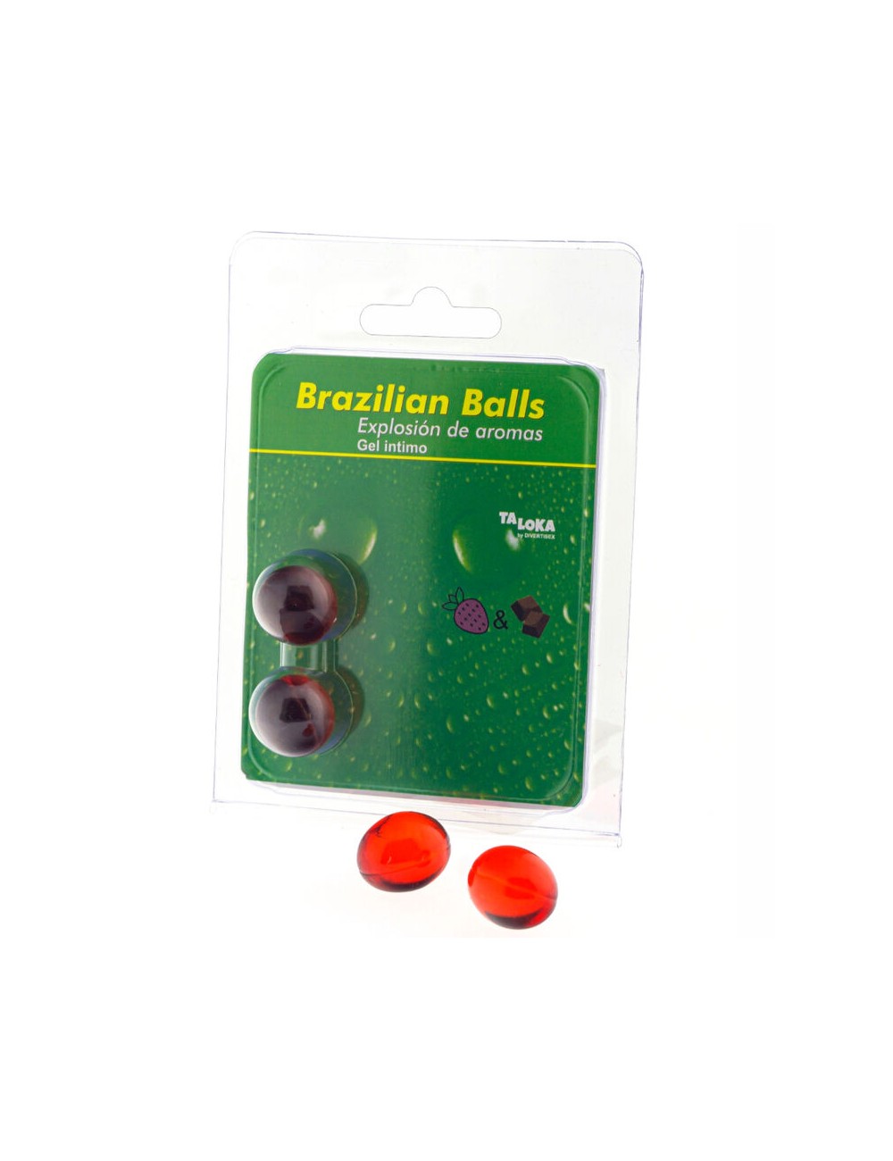 TALOKA - 2 BOULES BRÉSILIENNES FRAISE & CHOCOLAT GEL INTIME