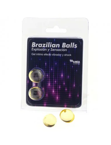 TALOKA - 2 BALLES BRÉSILIENNES GEL EXCITANT VIBRANT & EFFET CHOC