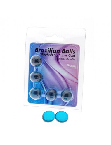 TALOKA - 5 BALLES BRÉSILIENNES GEL EXCITANT EFFET FROID