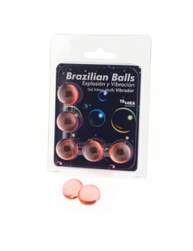 TALOKA - 5 BALLES BRÉSILIENNES EFFET VIBRANT GEL EXCITANT