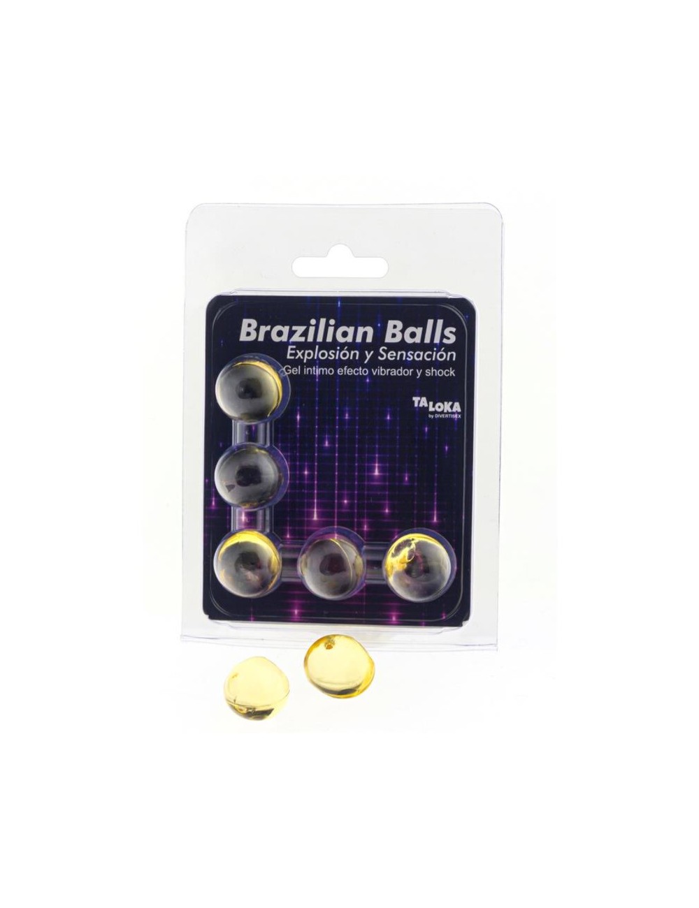 TALOKA - 5 BALLES BRÉSILIENNES VIBRANTES ET GEL EXCITANT EFFET CHOC