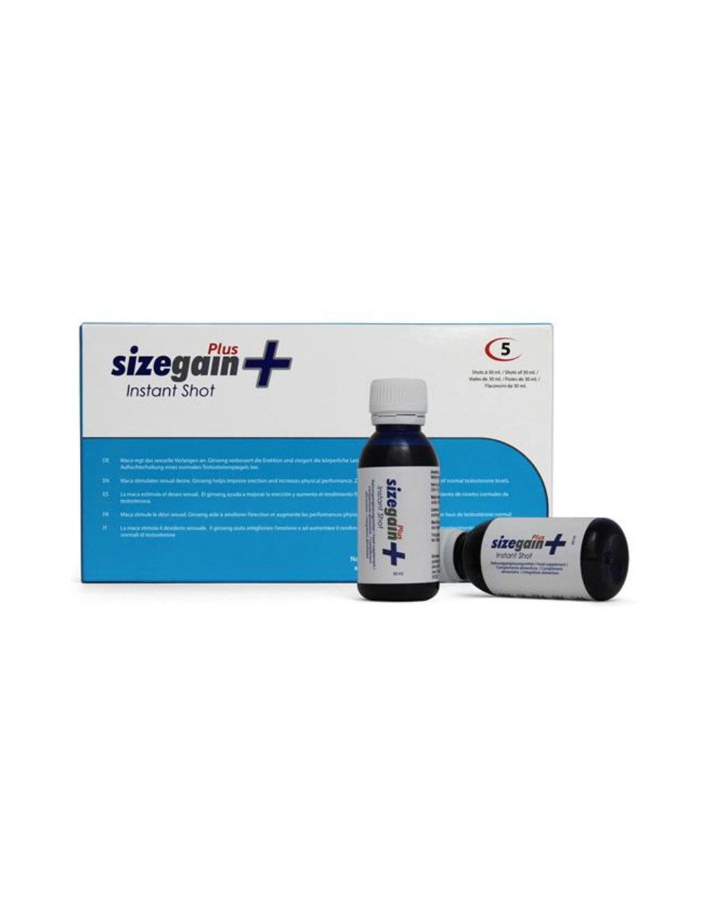 COMPLÉMENT ALIMENTAIRE INSTANT SHOT 500 TAILLE COSMÉTIQUE POUR HOMMES 5 FLACONS COMPLÉMENT ALIMENTAIRE INSTANT SHOT 500 TAILLE COSMÉTIQUE POUR HOMMES 5 FLACONS