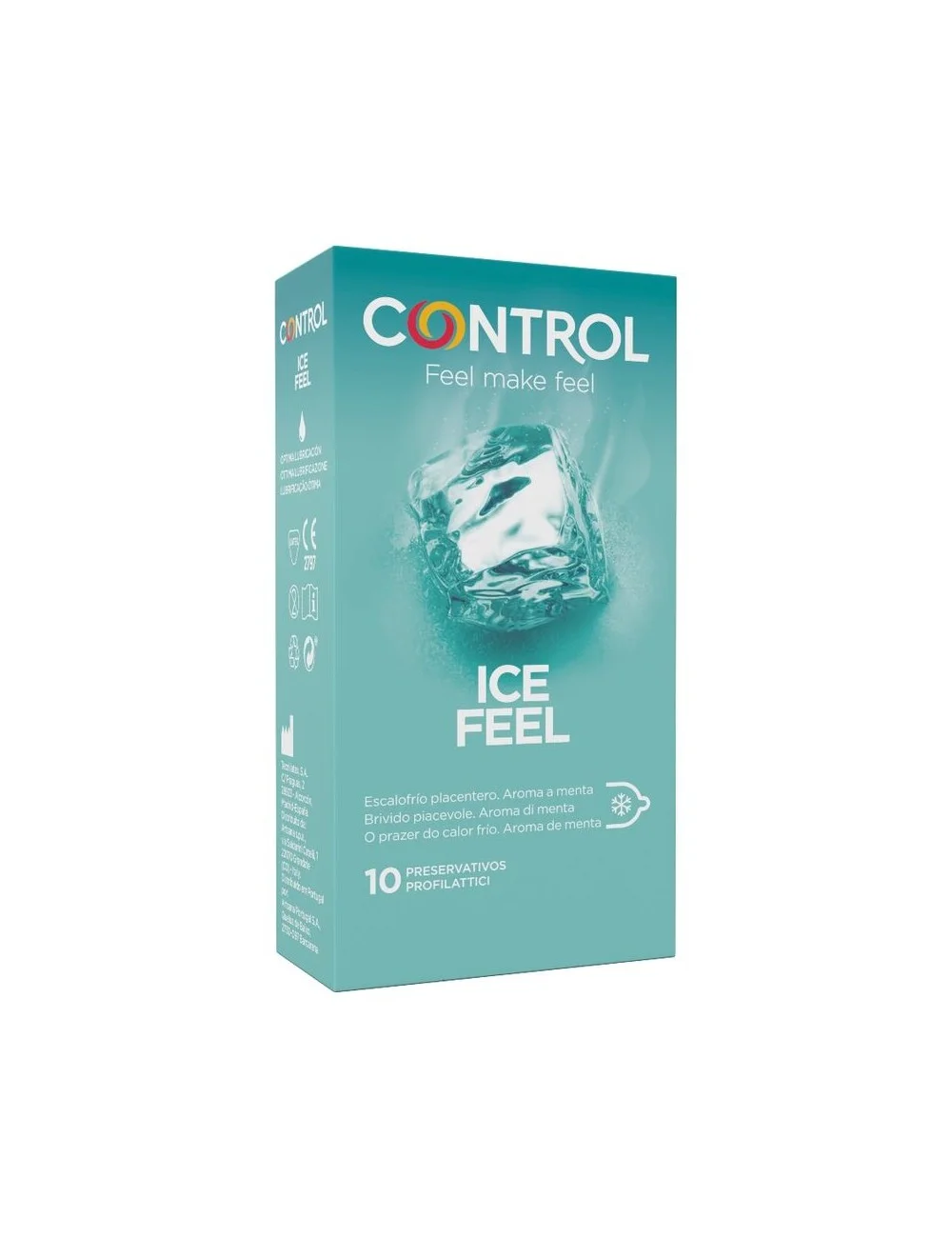 CONTROL ICE FEEL PRESERVATIVOS EFECTO FRIO 10 UNIDADES CONTROL ICE FEEL PRESERVATIVOS EFECTO FRIO 10 UNIDADES