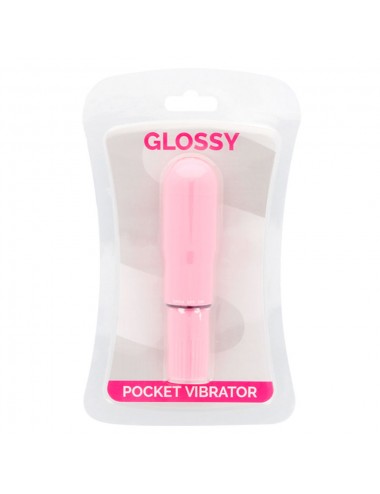 GLOSSY POCKET VIBRADOR ROSA