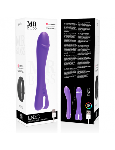 MR BOSS - ENZO VIBRATEUR WATCHME TECHNOLOGIE SANS FIL COMPATIBLE