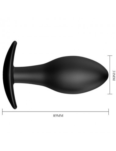 PRETTY LOVE - PLUG ANAL ANCRE EN SILICONE 8.5 CM NOIR