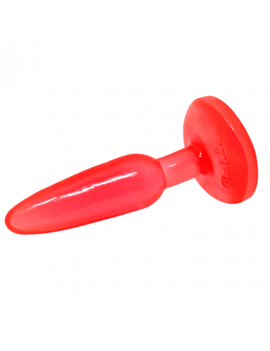 PLUG ANAL TACTO SUAVE ROJO 14.2