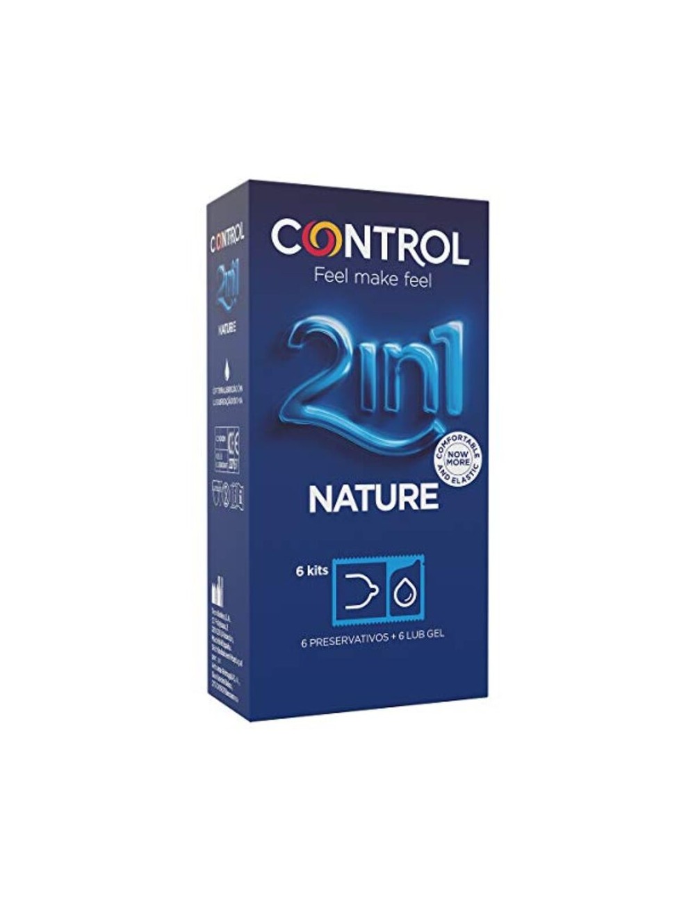 CONTROL DUO NATURA 2-1 PRESERVATIVO + GEL 6 UDS