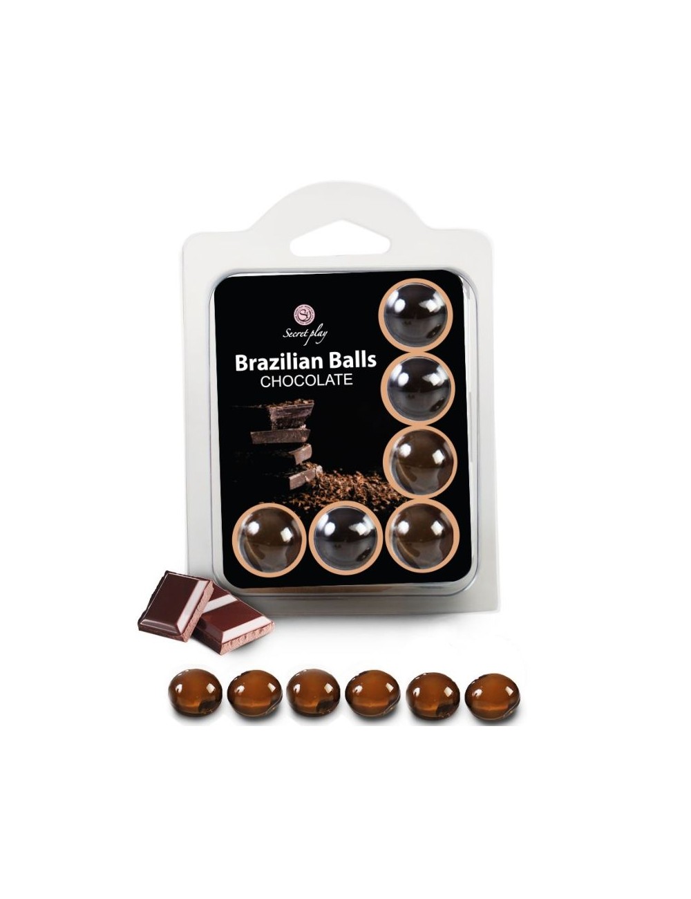 SECRETPLAY SET 6 BALLES BRÉSILIENS CHOCOLAT