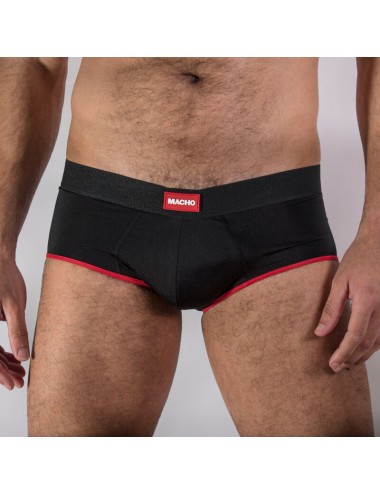 MACHO MS24A SLIP BRIEF ROUGE FONCÉ S