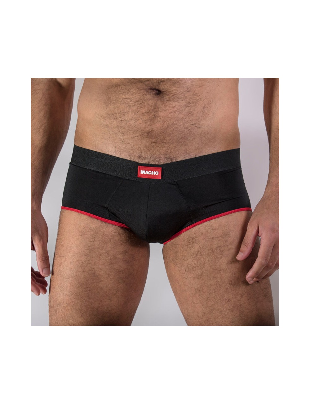 MACHO MS24A SLIP BRIEF ROUGE FONCÉ S