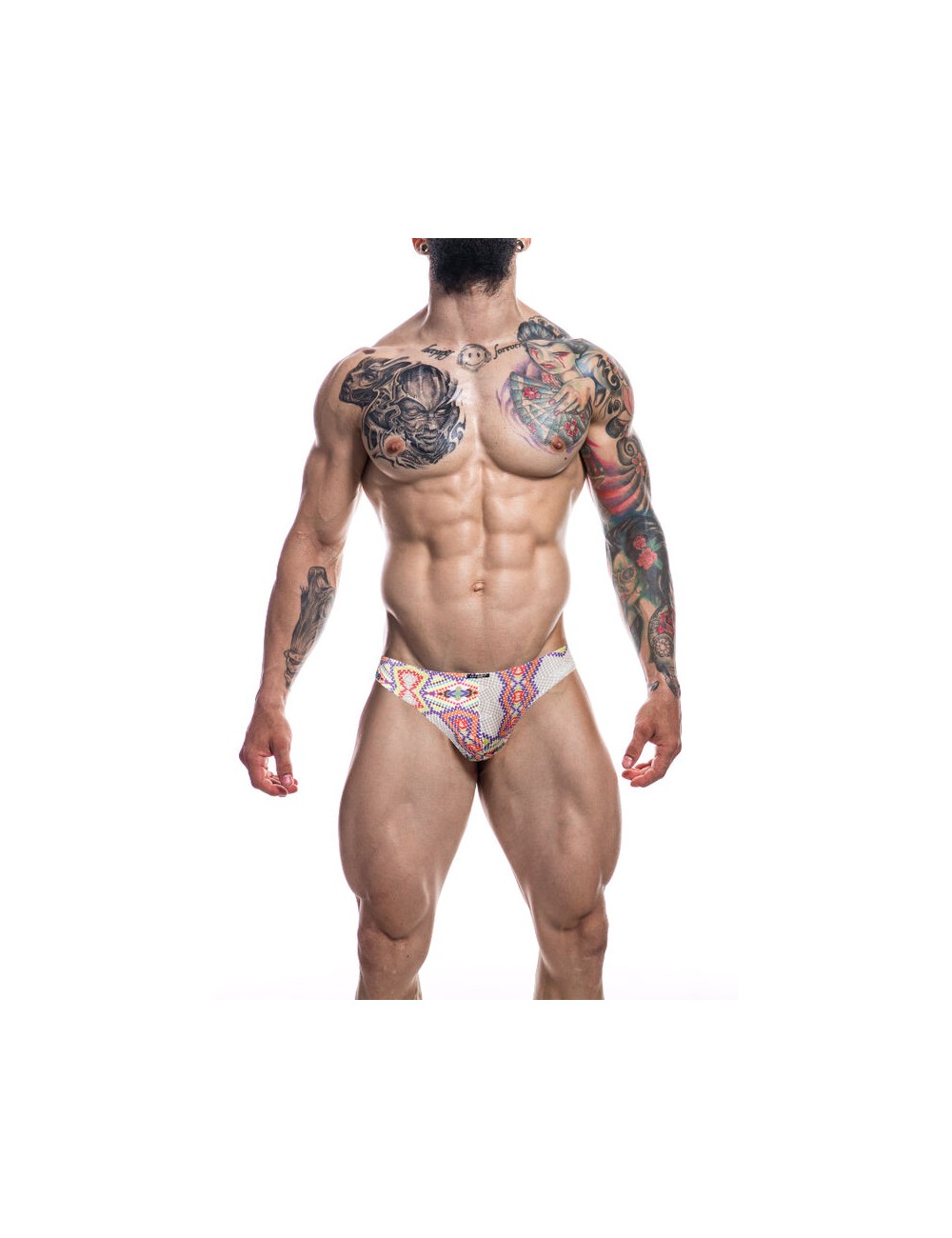 CUT4MEN - SLIP TAILLE BASSE AZTEC M