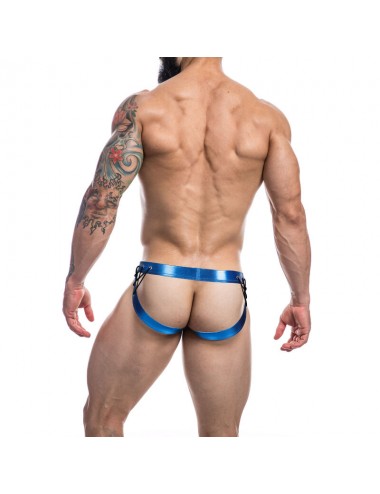 CUT4MEN - JOCKSTRAP DESIRE CUIRETTE BLEU XL