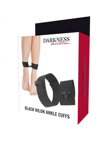 DARKNESS BEGINNERS NYLON  ANKLE  CUFFS  BLACK