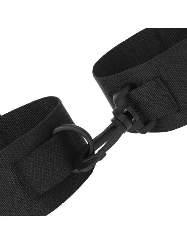 DARKNESS BEGINNERS NYLON  ANKLE  CUFFS  BLACK