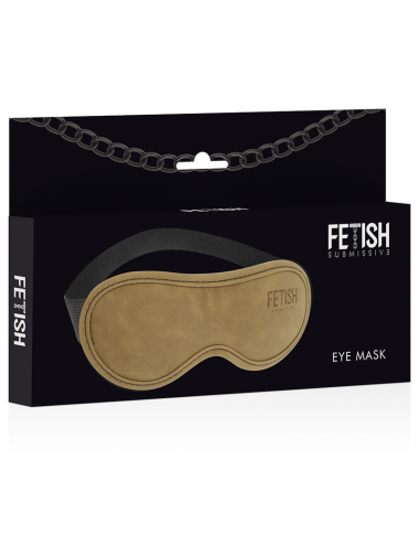 FETISH SUBMISSIVE ORIGEN - MASQUE EN CUIR VÉGAN AVEC DOUBLURE EN NÉOPRÈNE