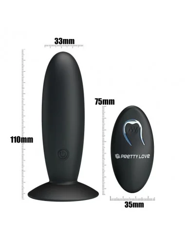 PRETTY LOVE - PLUG ANAL RECHARGEABLE AVEC VIBRATION ET CONTRÔLE