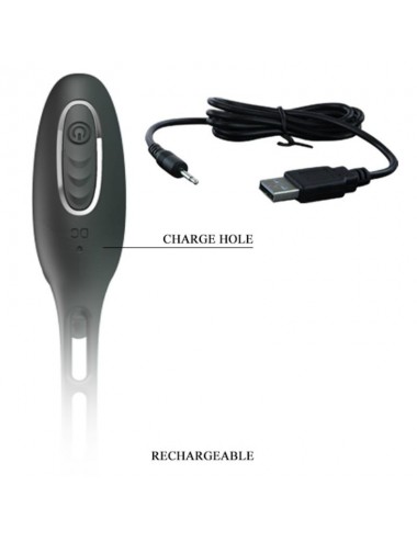 PRETTY LOVE - ANNEAUX PÉNIS AVEC PLUG VIBRATEUR