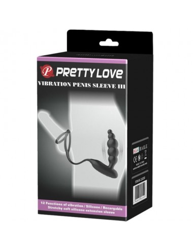 PRETTY LOVE - ANNEAUX PÉNIS AVEC PLUG VIBRATEUR