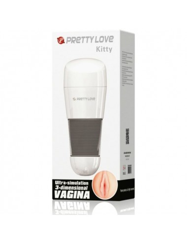 PRETTY LOVE - MASTURBATEUR VAGIN BLANC KITTY