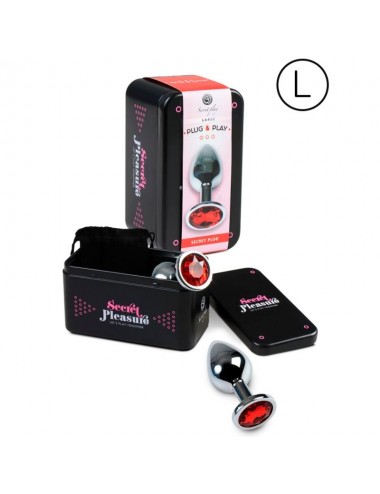 SECRETPLAY - PLUG ANAL TAILLE L ROUGE